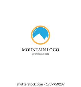 Mountain logo template icon design