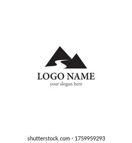 Mountain logo template icon design