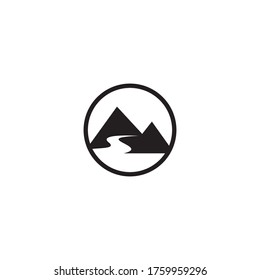 Mountain logo template icon design
