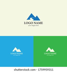 Mountain logo template icon design