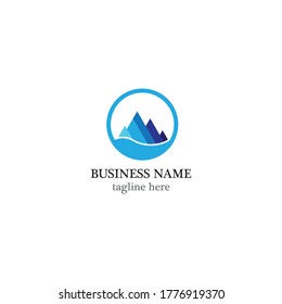 Mountain logo template icon design