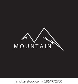 Mountain logo template icon design