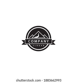 Mountain logo template icon design