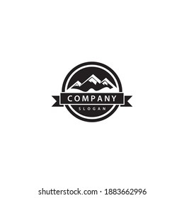 Mountain logo template icon design