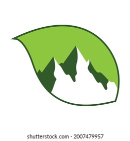 Mountain logo template icon design