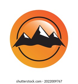 Mountain logo template icon design