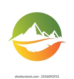 Mountain logo template icon design