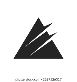 mountain logo template. Icon Illustration Brand Identity. Isolated and flat illustration. Vector graphic