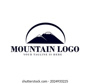 mountain logo template icon vector