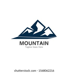 Mountain logo template, outdoor design vector illustration