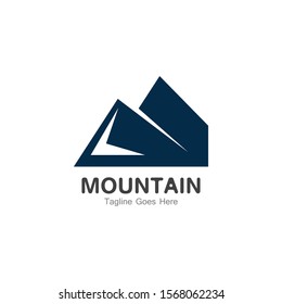 Mountain logo template, outdoor design vector illustration