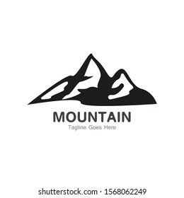 Mountain logo template, outdoor design vector illustration