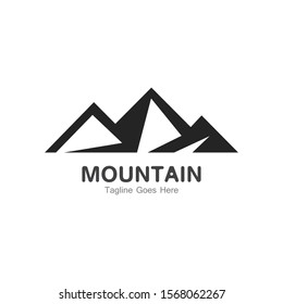 Mountain logo template, outdoor design vector illustration