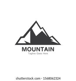 Mountain logo template, outdoor design vector illustration