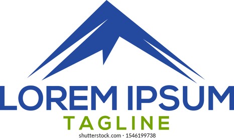 mountain logo template, vector, creative concept