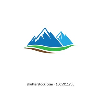 Mountain logo template vector icon