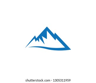 Mountain logo template vector icon