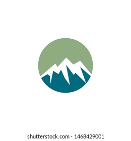 Mountain logo template vector icon illustration design