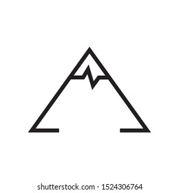 Mountain logo template vector icon design