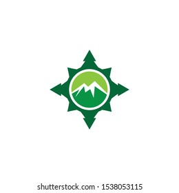 Mountain logo template vector icon illustration design