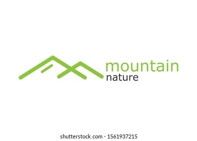 mountain logo template vector icon illustration.logotype concept.