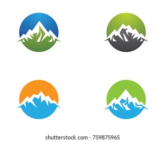 Mountain Logo template vector icon illustration design
