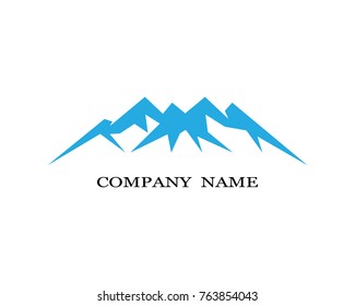 Mountain Logo template vector icon illustration design