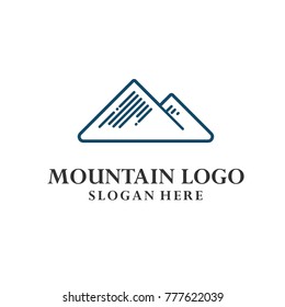 Mountain Logo template vector icon illustration design