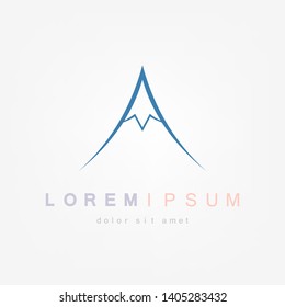 Mountain Logo Template. Vector illustration