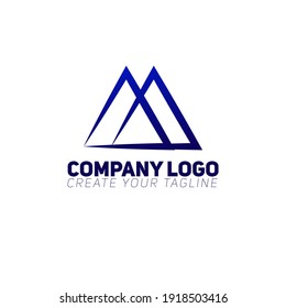 Diseño de la ilustración vectorial de la plantilla de logotipo de montaña