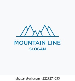 Mountain logo template vector illustration design