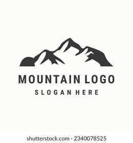 Mountain logo template vector illustration design