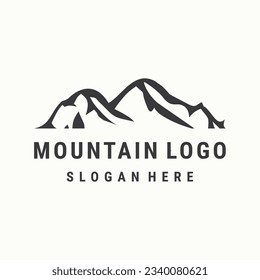 Mountain logo template vector illustration design