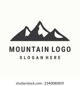 Mountain logo template vector illustration design