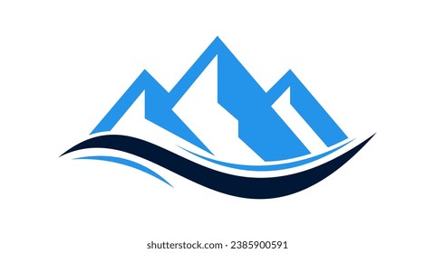 mountain logo template vector illustration