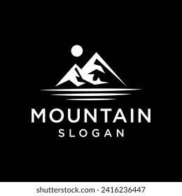 Mountain logo template vector illustration design