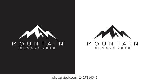 Mountain Logo Template. Vector Illustration