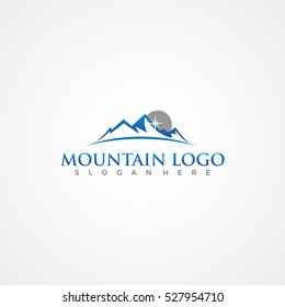 Mountain logo template. Vector Illustration Eps.10