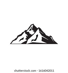 Mountain Logo Template. Vector Illustration,he mountains icon. Mountain Shapes Mountains logo design vector templateFor Logo. Rocks and peaks,