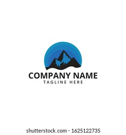 Mountain Logo Template. Vector Illustrator.