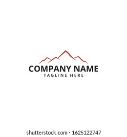Mountain Logo Template. Vector Illustrator.