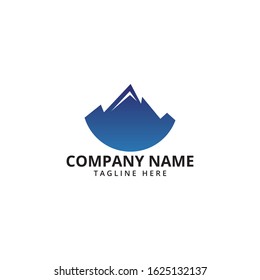 Mountain Logo Template. Vector Illustrator.