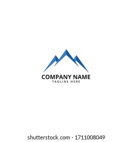 Plantilla de logotipo de montaña. Ilustrador vectorial.