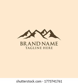 Mountain Logo Template. Vector Illustrator.
