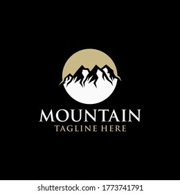 Mountain Logo Template. Vector Illustrator.
