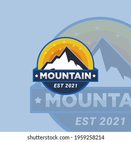 Mountain Logo Template. Vector Illustrator Eps.10