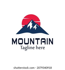 Mountain Logo Template. Vector Illustrator Eps.10