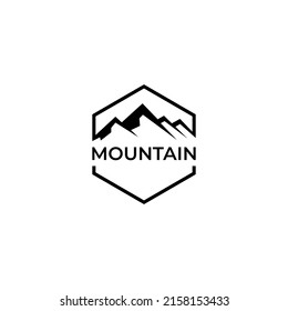 Mountain Logo Template. Vector Illustrator.
