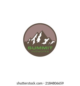 Mountain Logo Template. Vector Illustrator Eps.10. Mountain Retro Logo Design Template Inspiration, Vector Illustration, Mountain Vintage Logo.