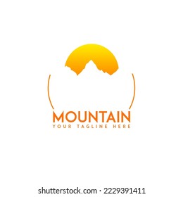Mountain Logo Template. Vector Illustrator